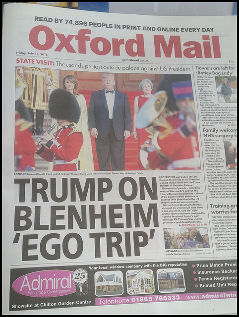 Trump at Blenheim Palace