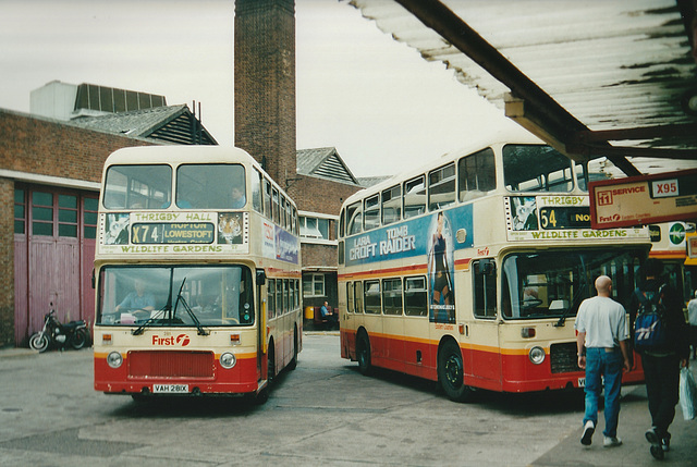 First Eastern Counties 281 (VAH 281X) in Norwich - 31 Jul 2001 First Eastern Counties 281 (VAH 281X) in Norwich - 31 Jul 2001