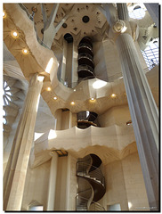 Barcelona - Sagrada Familia interior - Stairs