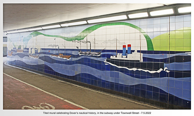 Townwall Street subway mural Dover 7 5 2022 d