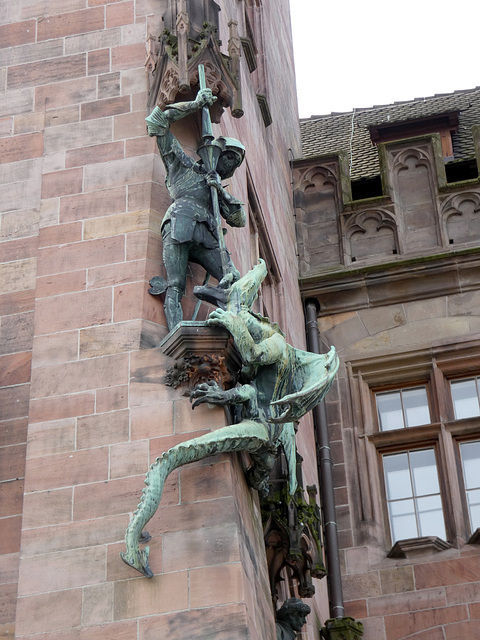 Saarbrucken City Hall- Saint George Slaying the Dragon