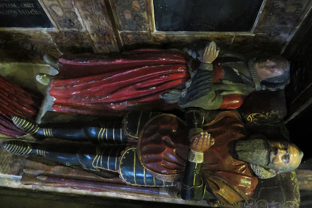 st helen bishopsgate, london,detail of sir john spencer's memorial +1609