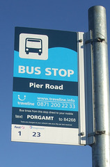 DSCF4197 Bus stop sign in Southsea - 3 Aug 2018