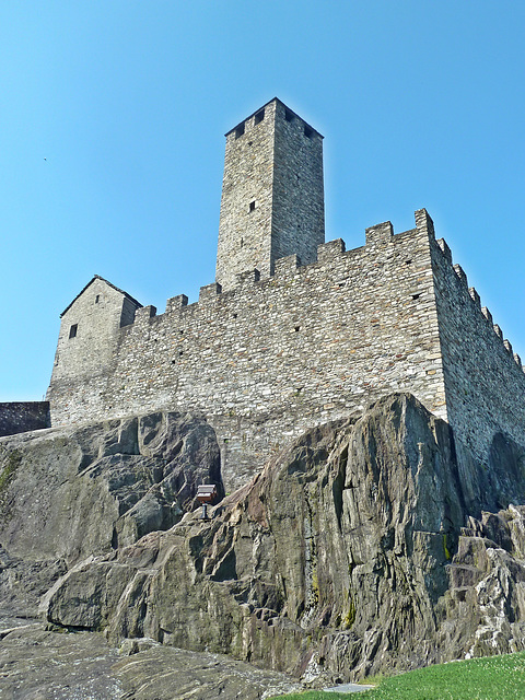 Die Burg Castelgrande wurde nicht auf Sand gebaut