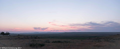 a sunset in Grasslands NP