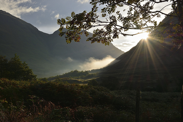 Morning mist in Glen Ceitlein, Argyll, Scotland