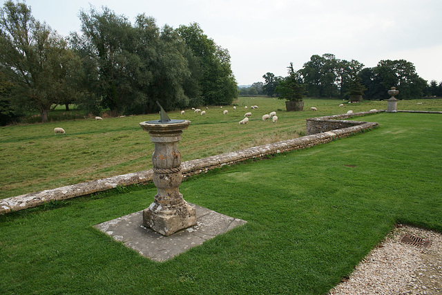 A Sundial And Some Sheep