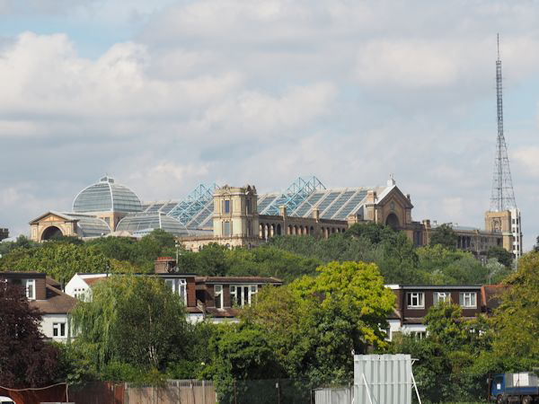 Looking across to Ally Pally