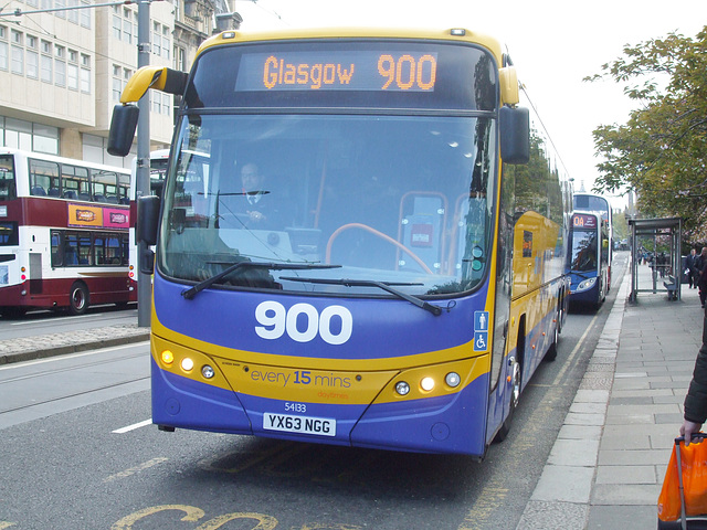 DSCF7345 Stagecoach West Scotland (Scottish Citylink contractor) 54133 (YX63 NGG) in Edinburgh - 8 May 2017