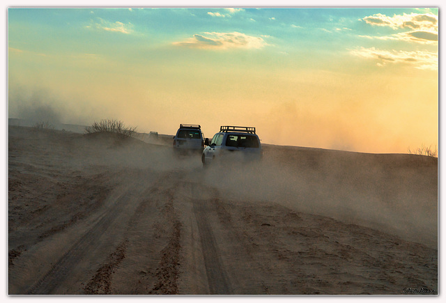 Desert en en direction d'Ong Jmal