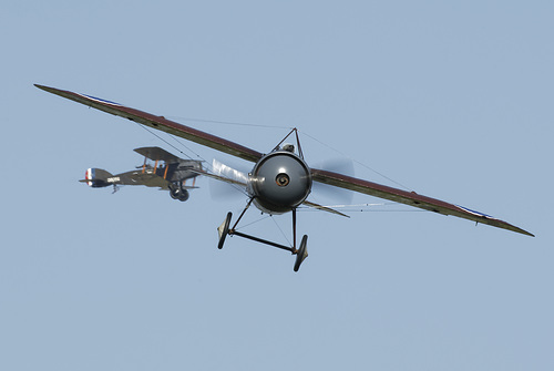 Bristol M1.C with Bristol F.2B Fighter in background