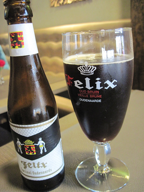 Dinner at "Brasserie de Cridts", Oudenaarde, Belgium