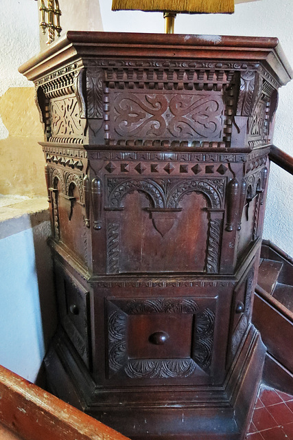 eaton hastings, berks,c17 pulpit