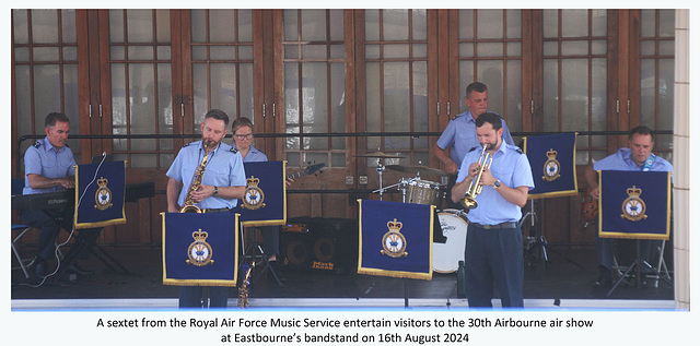 RAF Musicians entertain at Airbourne 16 8 2024