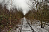 Stillgelegte Bahnstrecke Meerbusch-Osterath–Dortmund Süd am alten Bahnhof Gelsenkirchen-Wattenscheid / 7.01.2017