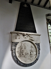 c18 tomb of captain john harvey who died in a sea battle +1794, by john bacon, eastry church, kent (7)