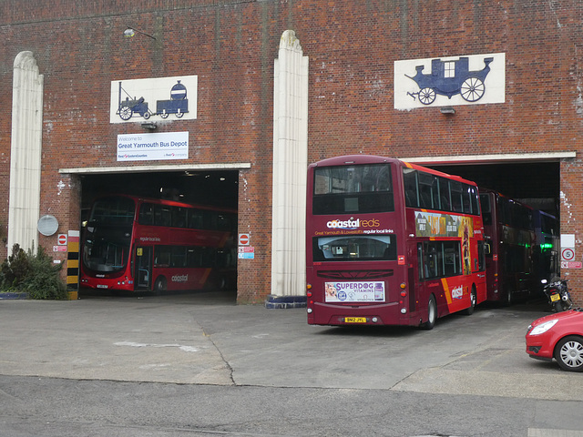 First Eastern Counties 36188 (BN12 JYL) at Great Yarmouth depot - 29 Mar 2022 (P1110048)