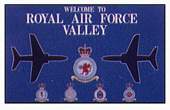 Welcome to RAF Valley sign