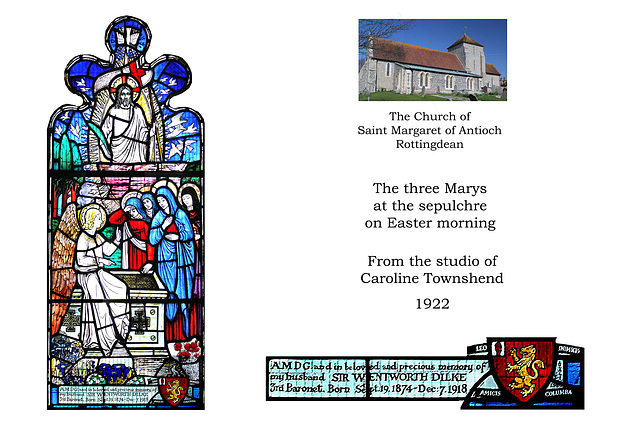 Rottingdean + Saint Margaret - The Three Marys at the tomb - In Memory of Sir Wentworth Dilke by Caroline Townshend 1922