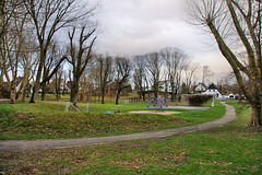 Der Barbara-Park in der Siedlung Dahlhauser Heide (Bochum-Hordel) / 14.01.2019