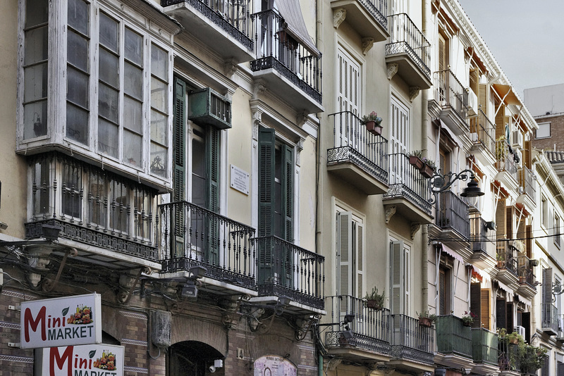 Balconies – Calle Ollerías, Málaga, Andalucía, Spain