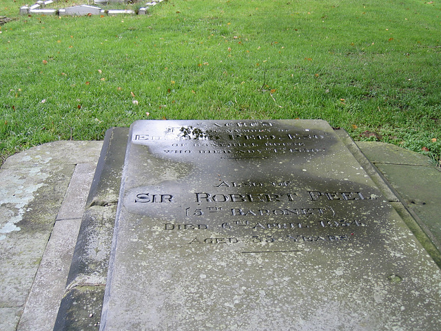 Grave of Sir Robert Peel, Church of St. Peter at Drayton Bassett.