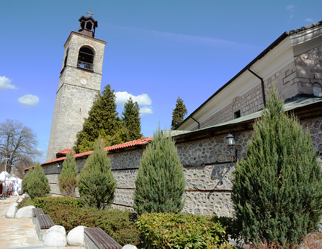 Bulgaria, Bansko, Holy Trinity Church and Bell Tower