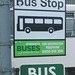 DSCF4341 Bus stop signs outside the Ipswich Transport Museum 25 Jun 2016