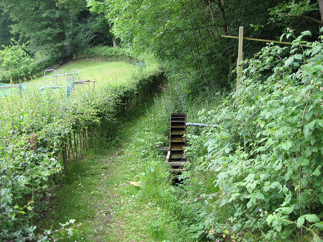 A small working water wheel near Cliff Farm