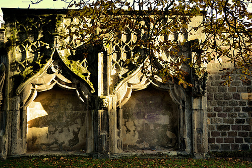 Mauerreste einer Wallfahrtskapelle in Magdeburg