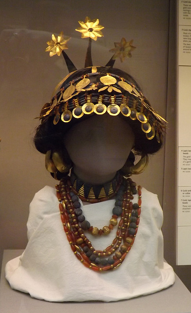 Reconstructed Head of a Sumerian Woman in the British Museum, May 2014