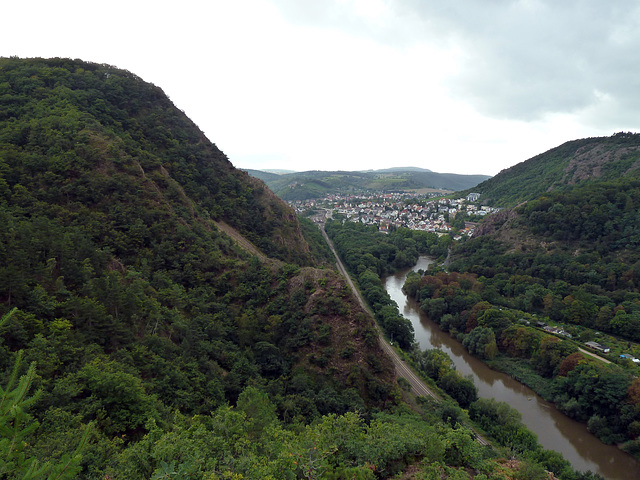 Ein letzter Blick zurück beim Abstieg richtung Kreuznach