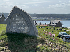 Burghead Memorial to those who died at sea