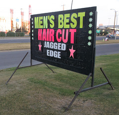 Hair cut sign