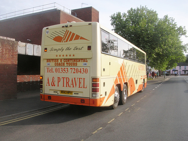A&P Travel Ltd (Brown of Barway) N543 MPV in Newmarket - 11 May 2011 (DSCN5609) A&P Travel Ltd (Brown of Barway) N543 MPV in Newmarket - 11 May 2011 (DSCN5609)