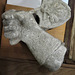 hand in gauntlet holding ?staff and cockleshell scrip,  perhaps from a small c15 statue, eastry church, kent (18)