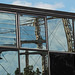 Gas holder reflected