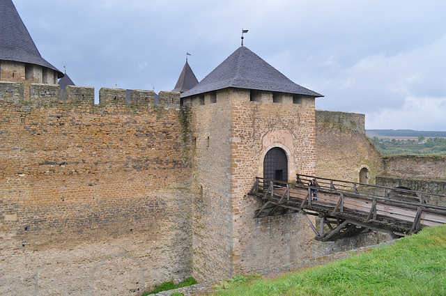 Хотинская крепость, Мост на входе в цитадель / The Fortress of Khotyn, The Bridge at the Entrance to the Citadel