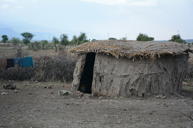 Maasai Hut Made of Clay