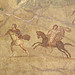 Detail of Apollo and Artemis Hunting the Niobids Painting from the House of the Sailor in Pompeii in the Naples Archaeological Museum, July 2012