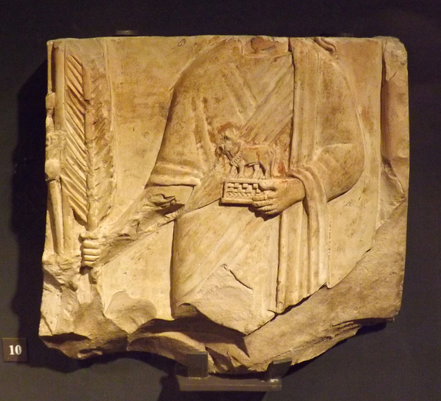 Fragment of a Relief with a Priest in Procession Carrying an Image of a Bull in the Louvre, June 2013