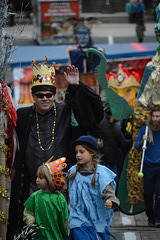 The parade gets underway