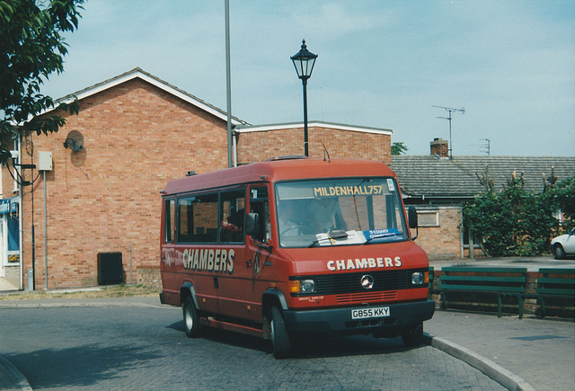 Chambers G855 KKY at Mildenhall - 16 Aug 1998 (402-02A)