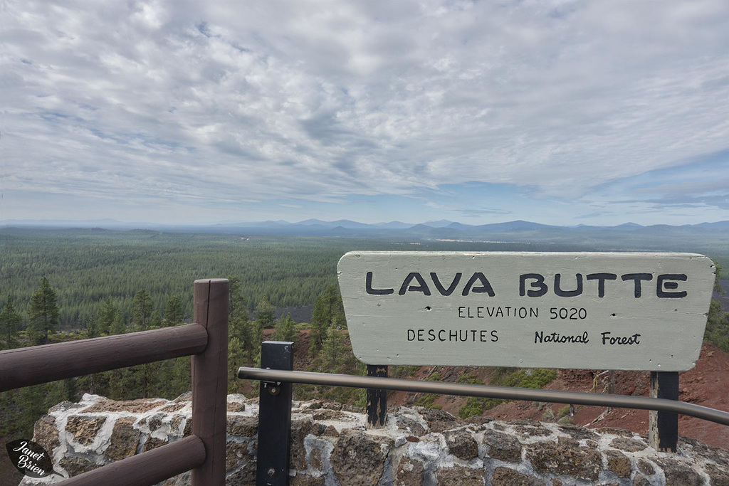 HFF from Lava Butte Peak at Newberry Volcanic National Monument!  (+2 insets)