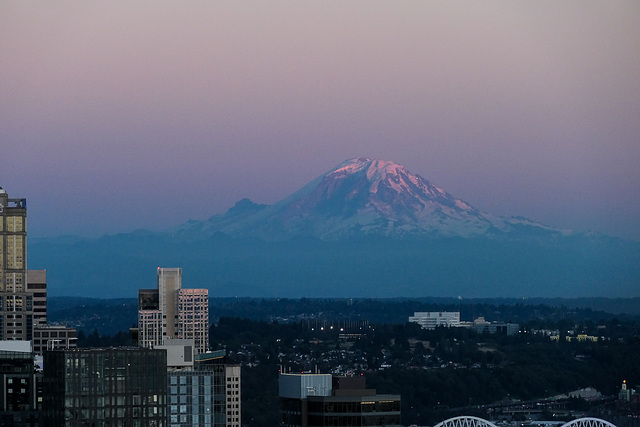 When Mount Rainier goes to sleep.