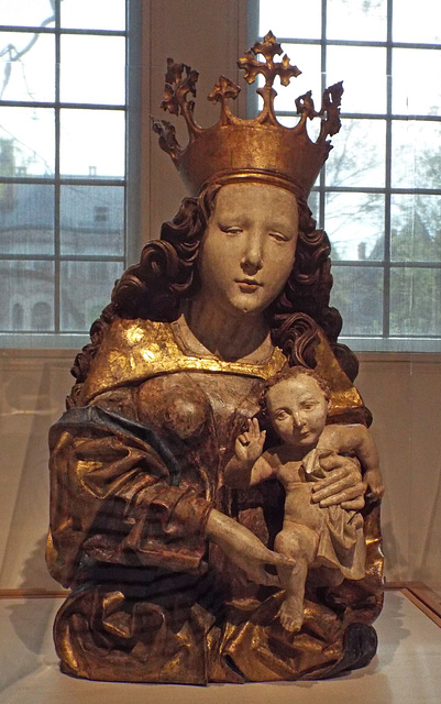 Virgin and Child by a Follower of the Master of the Dangolsheimer Madonna in the Princeton University Art Museum, April 2017