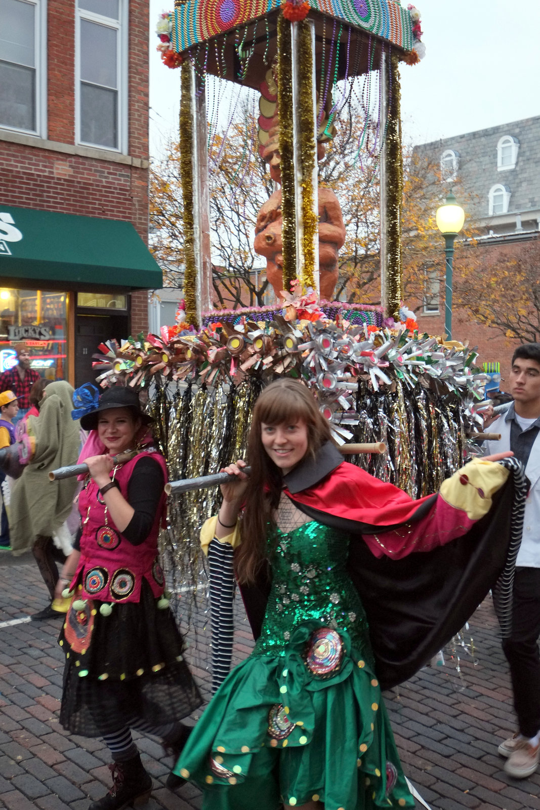 All the floats are hand-made and hand-carried