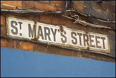 St Mary's Street sign