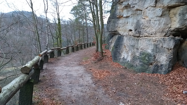 Grenzweg, an der Grenze zu Tschechien