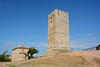 Greece, Kassandreia, Twelve Apostles Holy Orthodox Church and Tower in Nea Fokea